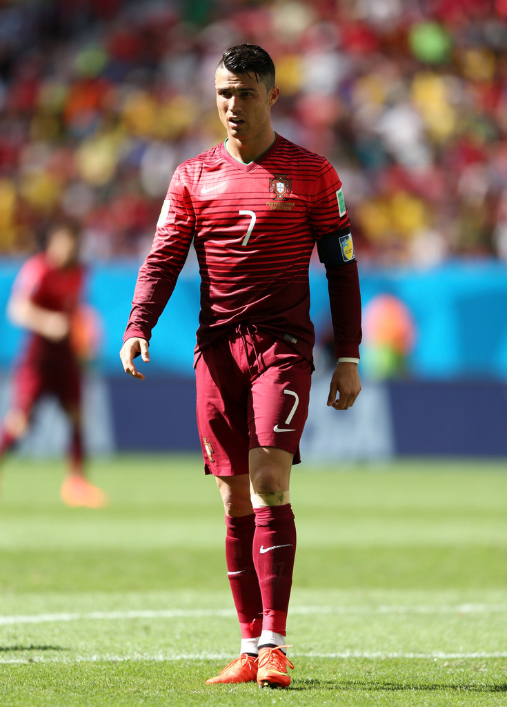 Cristiano Ronaldo during World Cup match between Portugal and Ghana on June 26, 2014.