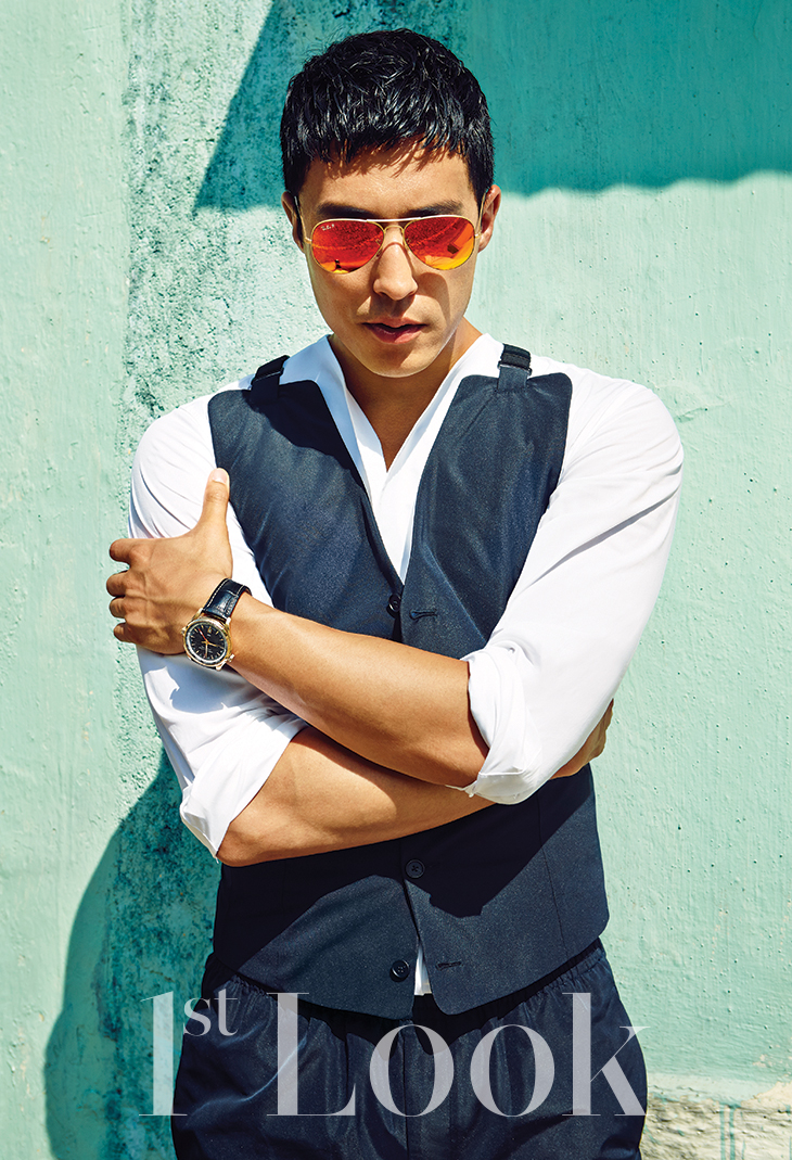 Daniel Henney Models Summer Styles for 1st Look