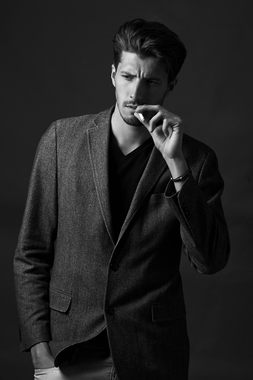 Douglas Bailly Poses for Relaxed Images by Jan Malinowski