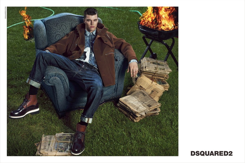 Dsquared2 Fall Winter 2014 Advertisement Arran Sly 005