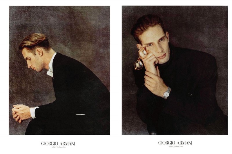 Ben Shaul by Aldo Fallai for Giorgio Armani fall/winter 1989 campaign.