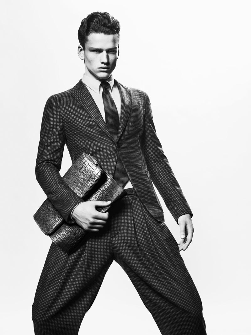 Simon Nessman by Mert & Marcus for Giorgio Armani fall/winter 2012 campaign.