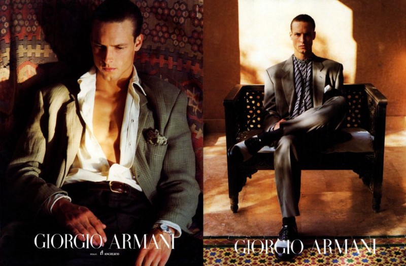 John Adams by Aldo Fallai for Giorgio Armani spring/summer 1992 campaign.