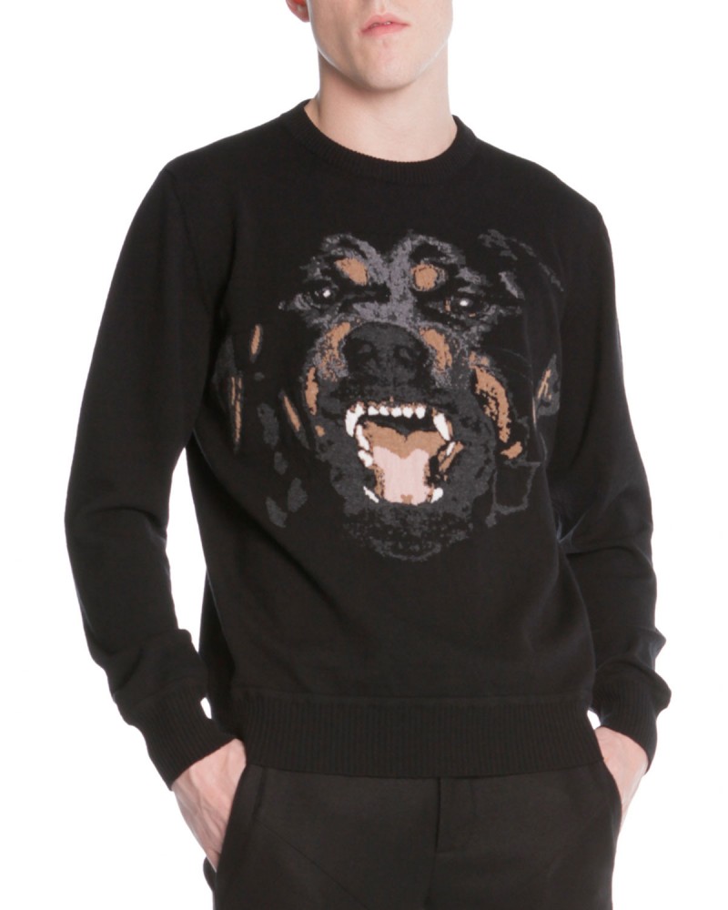 Givenchy Rottweiler-Embroidered Pullover Sweater