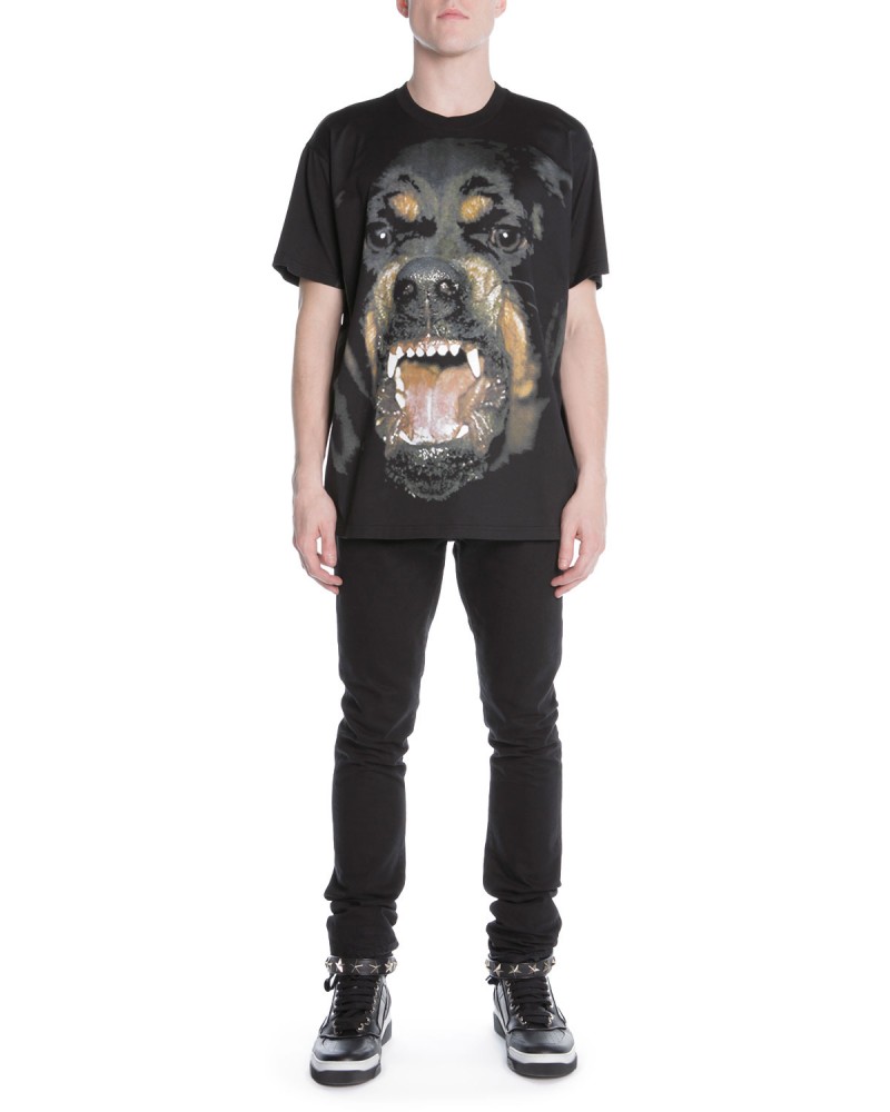 Givenchy Snarling Rottweiler Dog Jersey Tee » Givenchy Rottweiler is Back for Fall: New T-Shirt, Sweatshirt, Backpack + More Givenchy Snarling Rottweiler Dog Jersey Tee