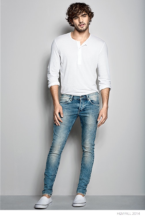 h&m slim tapered jeans