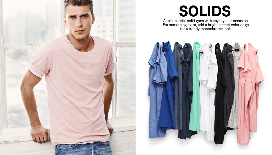 Clément Chabernaud Models Different T-Shirt Styles for H&M