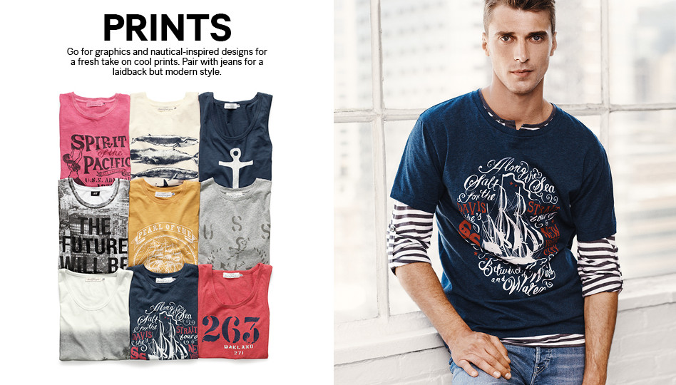 Clément Chabernaud Models Different T-Shirt Styles for H&M – The ...