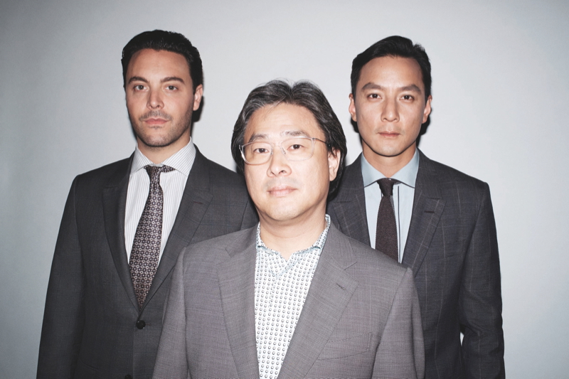 Jackson Huston, Park Chan-Wook and Daniel Wu