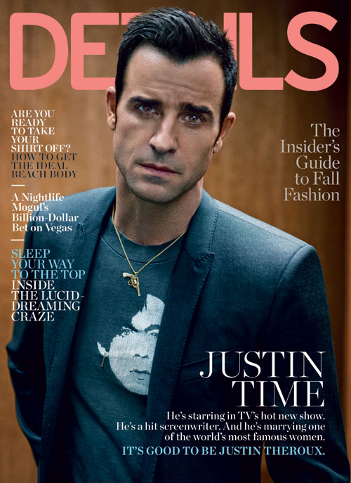 Justin Theroux Covers Details August 2014 Issue, Talks 'The Leftovers'