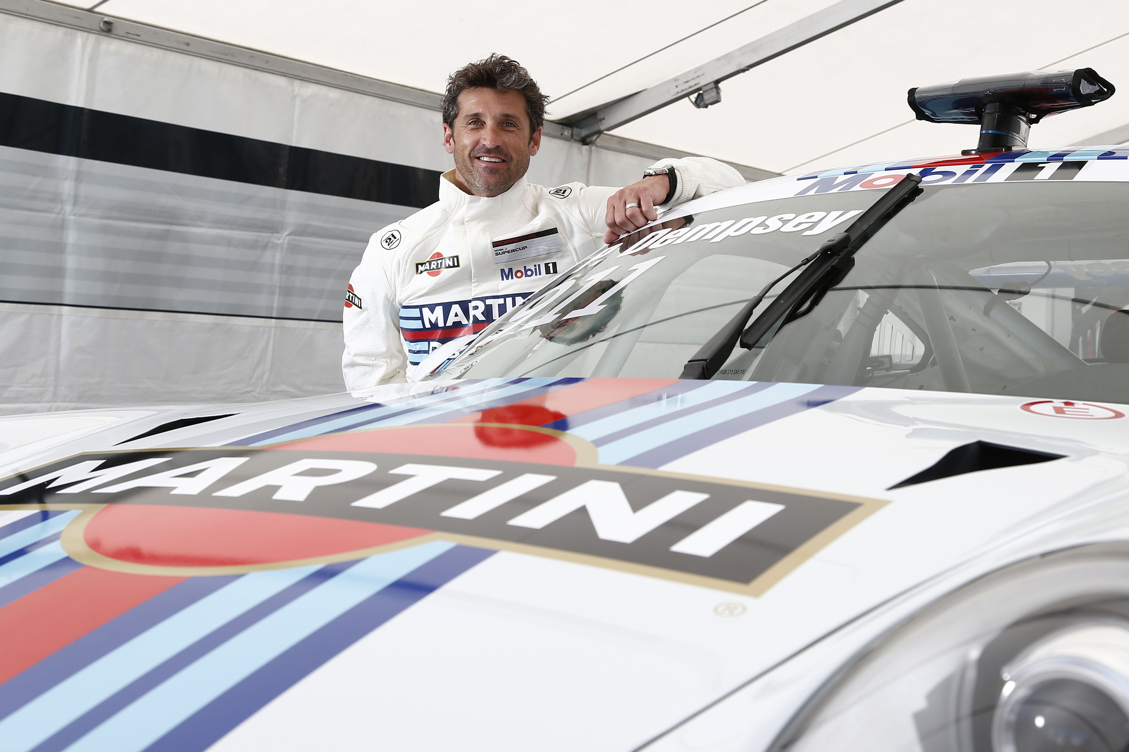 Patrick Dempsey Races For Martini in the Porsche Mobil 1 Supercup
