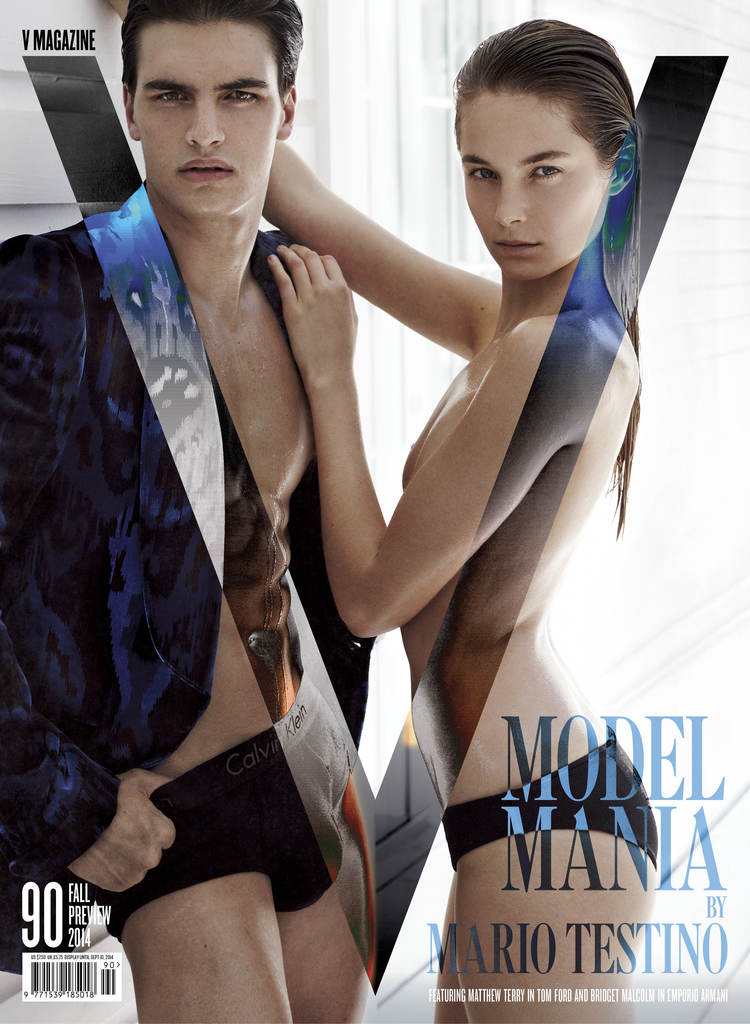 Sean O'Pry, Clark Bockelman, Matthew Terry + Aurelien Muller are Nearly Nude for V Magazine's Fall Covers