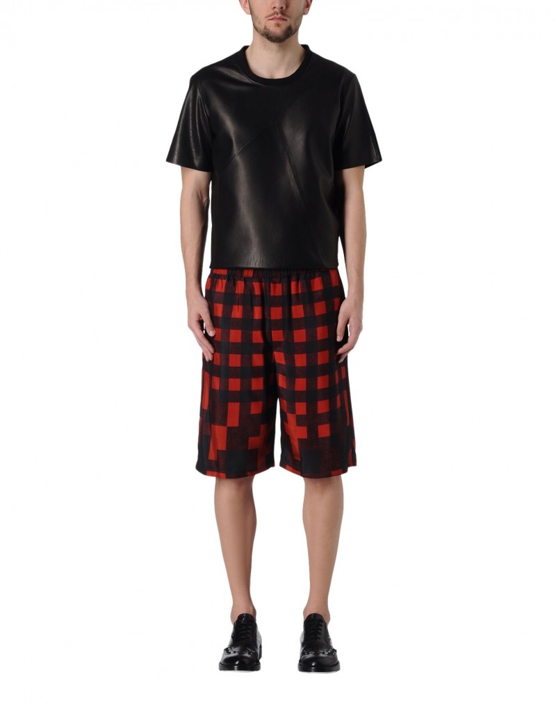 Neil Barrett check print bermuda shorts