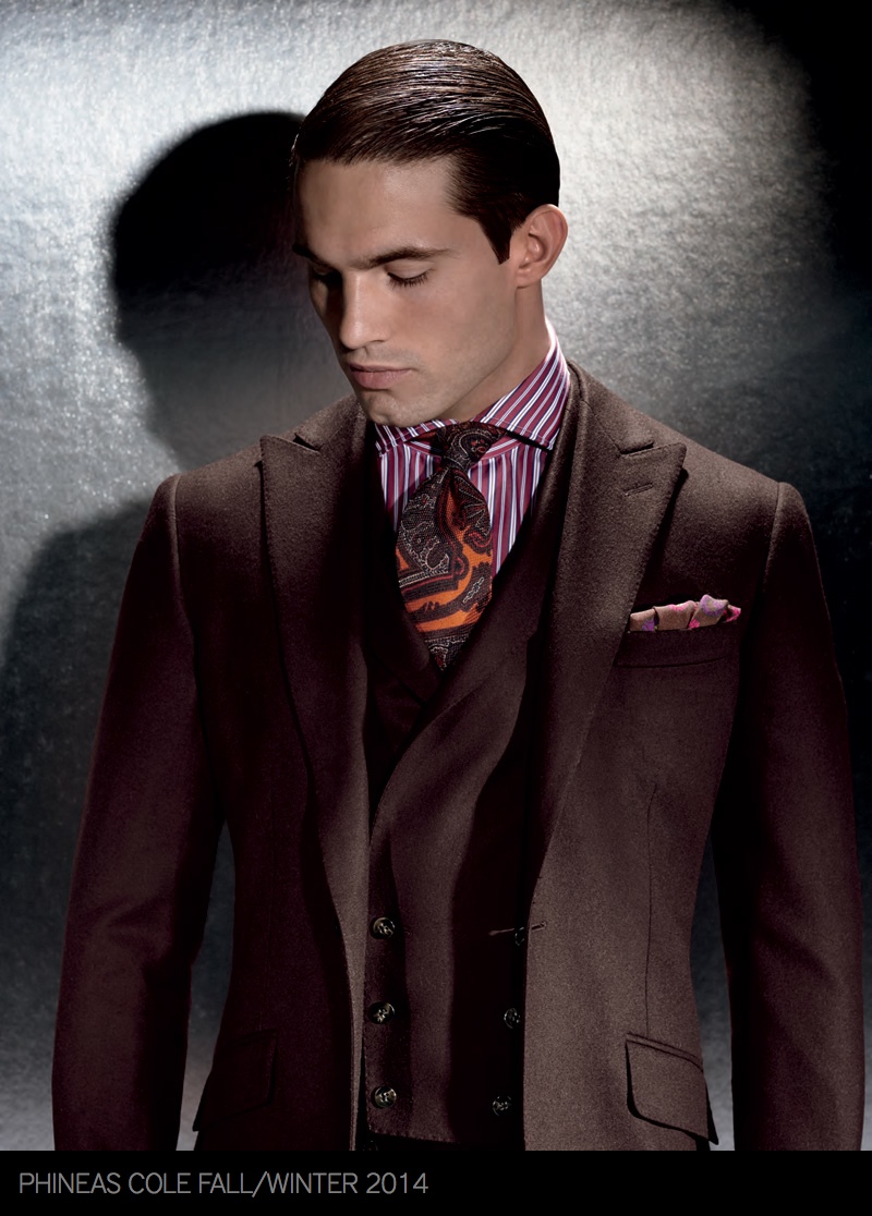 Phineas Cole Presents Elegant Suits for Gotham-Inspired Fall 2014 ...