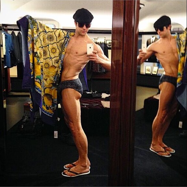 Roberto Bolle is set for the beach.