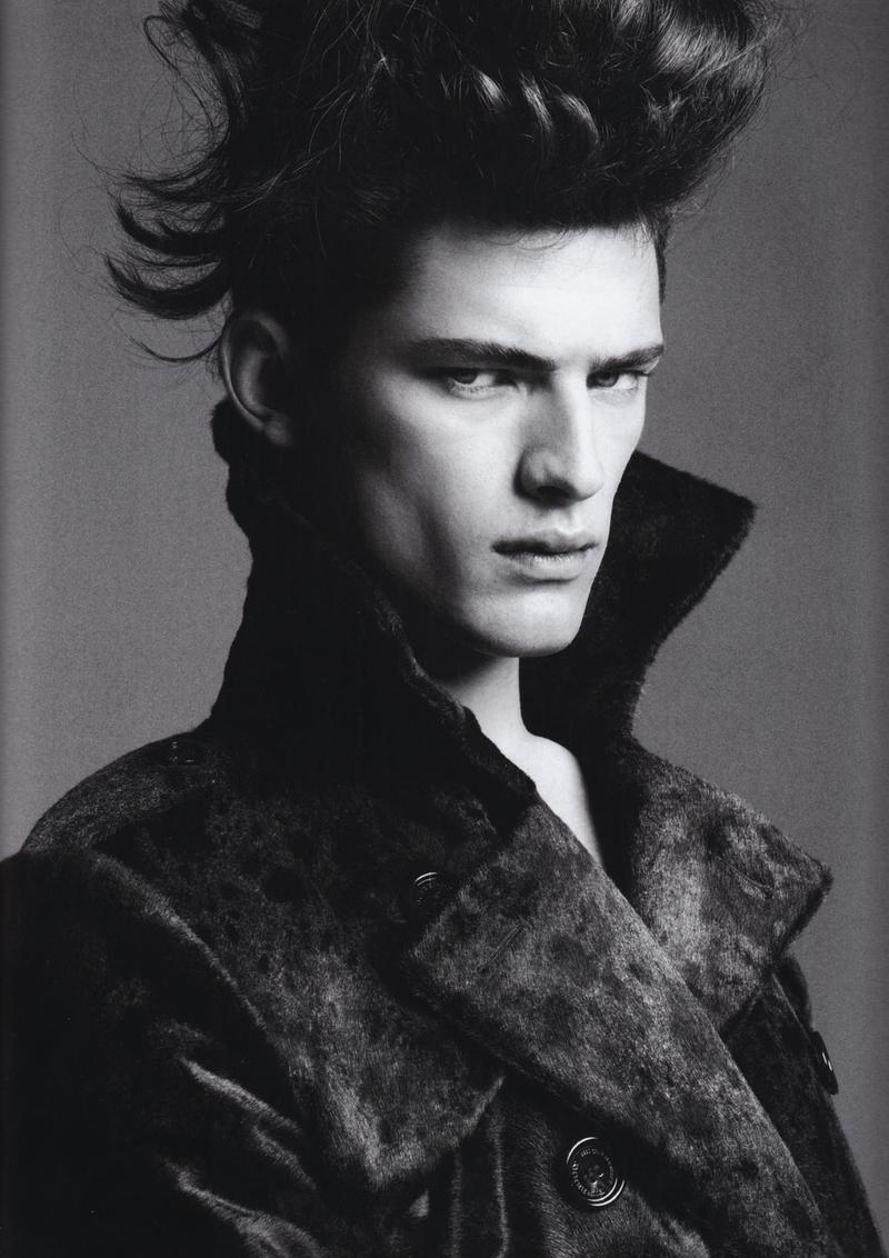 Sean O'Pry is a high fashion vision in this photo by Greg Kadel. Numero Homme Fall/Winter 2008.