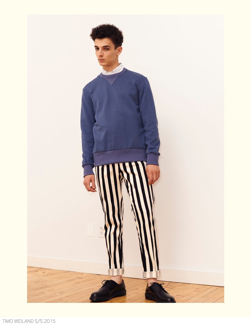 Timo Weiland Does Casual Stripes + Solid Fashions for Spring 2015 Collection