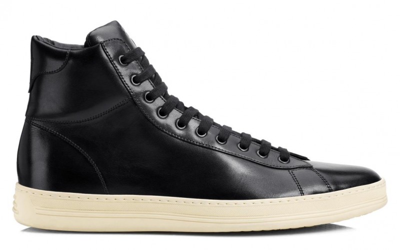 Tom Ford Russel Leather High Top Sneaker
