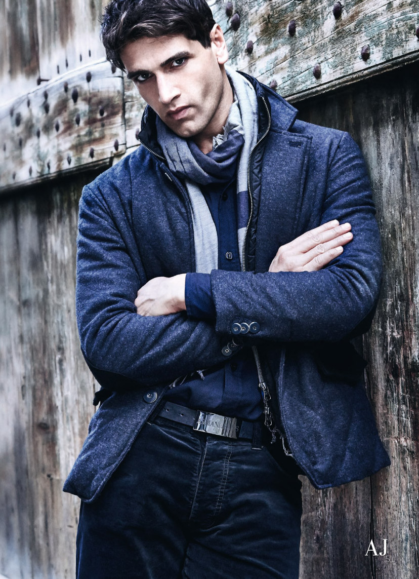 Tomas Skoloudik + Fabio Mancini Get Sporty with Armani Jeans Fall ...