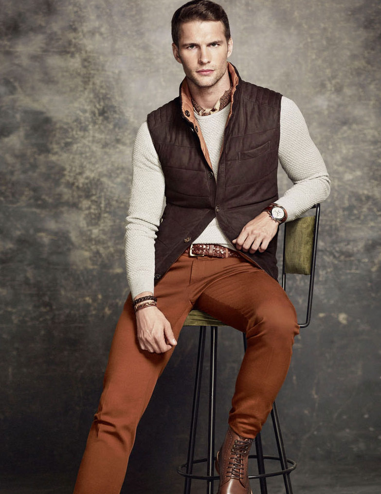 Tomas Skoloudik Models Massimo Dutti Pre-Fall 2014 Collection