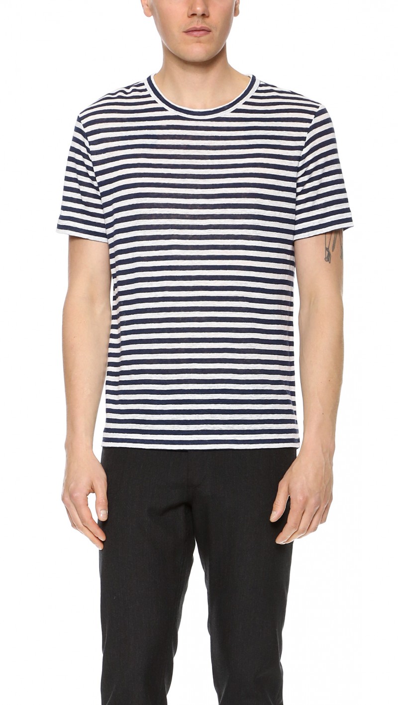 Theory Andrion Striped T-Shirt