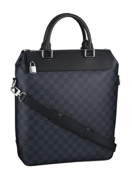 Tote en toile Damier Bleu.