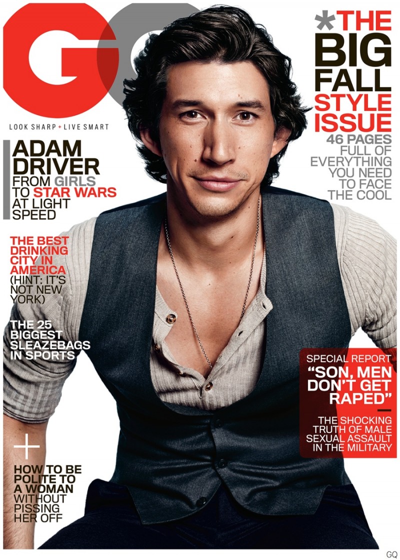 Adam-Driver-GQ-September-2014-Cover-Story-Photo-001 » Adam Driver Covers L'Uomo Vogue, Dishes on Fame & Acting Adam-Driver-GQ-September-2014-Cover-Story-Photo-001