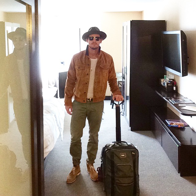 Adam Senn travels in style.