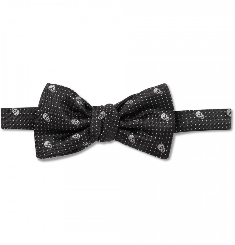 Alexander McQueen Skull Print Bow-tie 