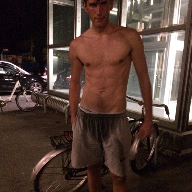 Andre Feulner shares a photo after a workout.
