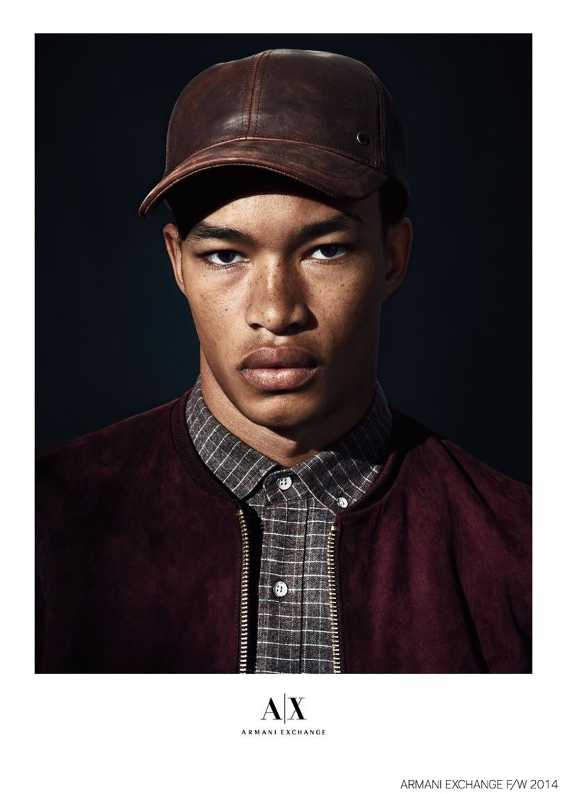 Raphael Balzer Models Smart Urban Styles for Armani Exchange Fall 2014 Campaign