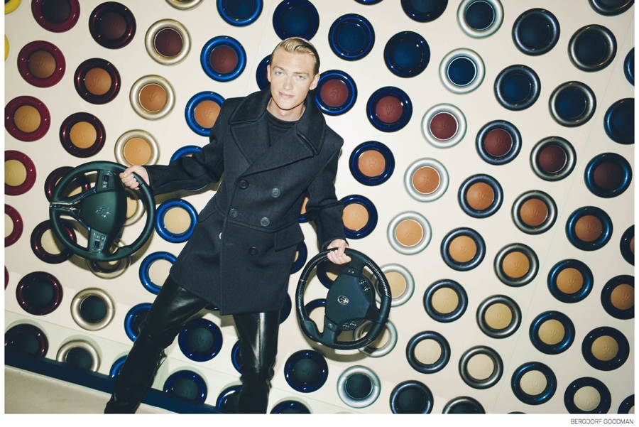 Victor Nylander Dons Fall 2014 Men's Collections for Bergdorf Goodman