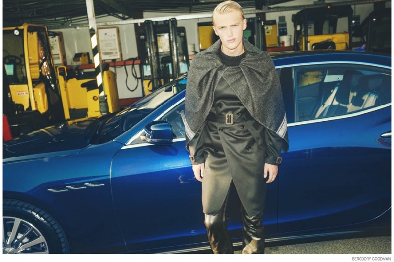 Victor wears Maison Martin Margiela » Victor Nylander Dons Fall 2014 Men's Collections for Bergdorf Goodman Victor wears Maison Martin Margiela
