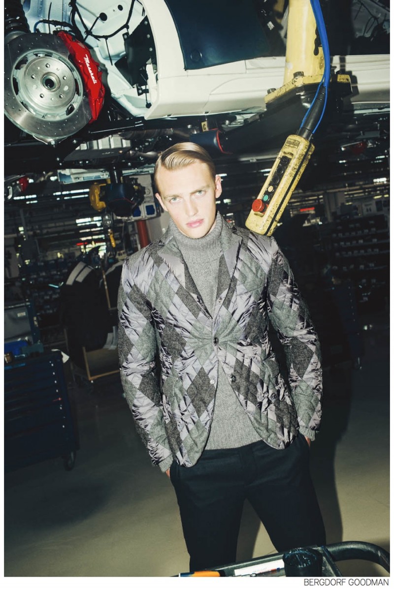 Victor wears Moncler » Victor Nylander Dons Fall 2014 Men's Collections for Bergdorf Goodman Victor wears Moncler