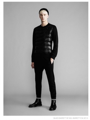 Black Barrett Neil Barrett Fall Winter 2014 Collection 018