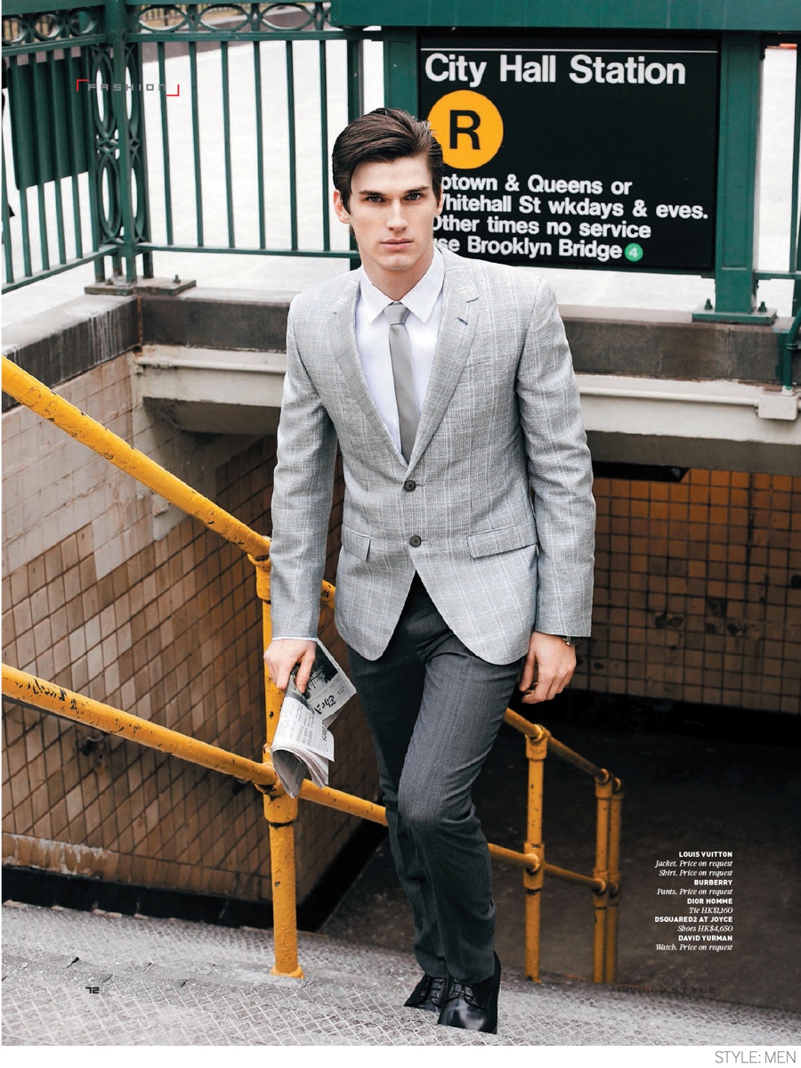 Bobby Nicholas Models Modern Suiting Styles for Style: Men