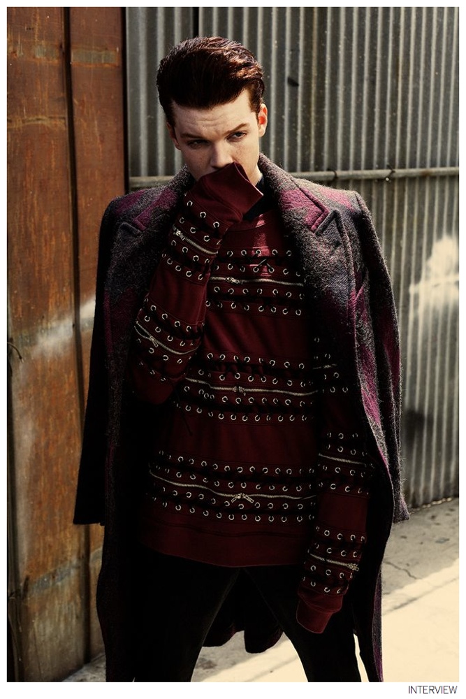 Cameron Monaghan Poses for Interview Photos, Talks ‘The Giver’