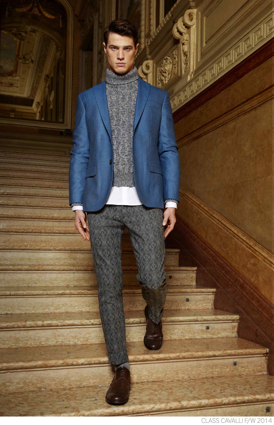 Class Cavalli Unveils Printed Suiting + Sportswear for Fall/Winter 2014 ...