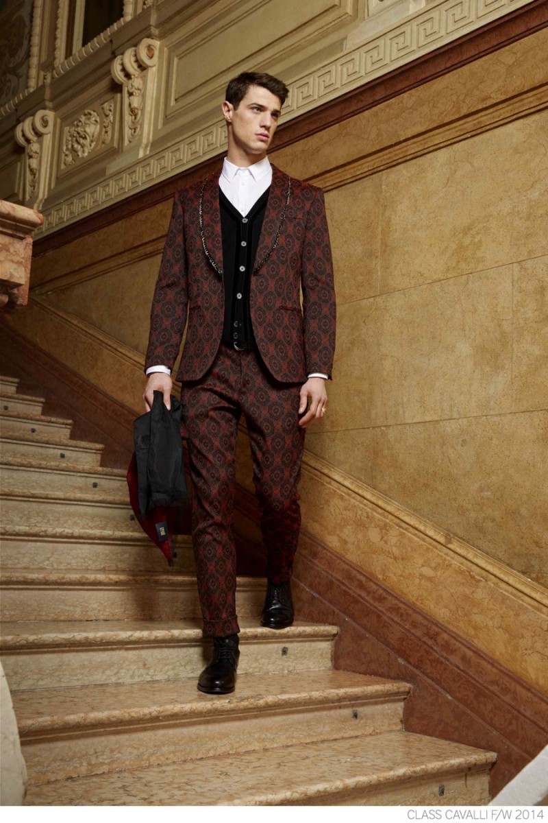 Class Cavalli Unveils Printed Suiting + Sportswear for Fall/Winter 2014 ...