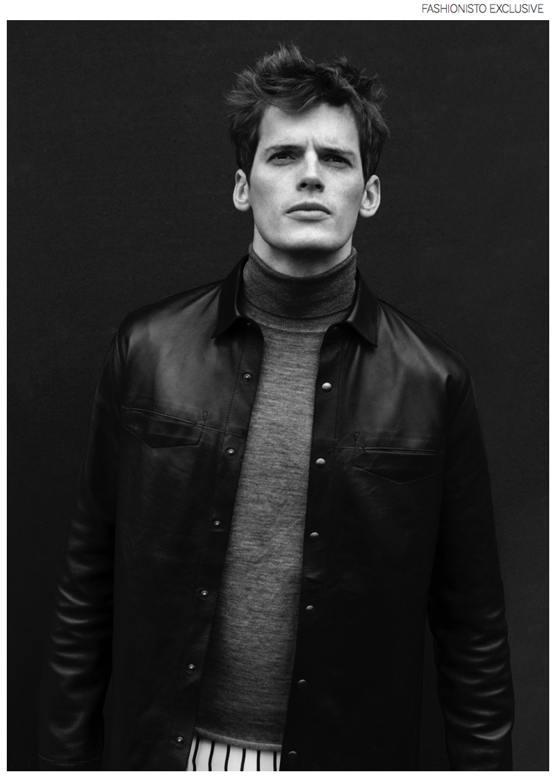 Marcus wears turtleneck H&M, shirt and jacket Filippa K.