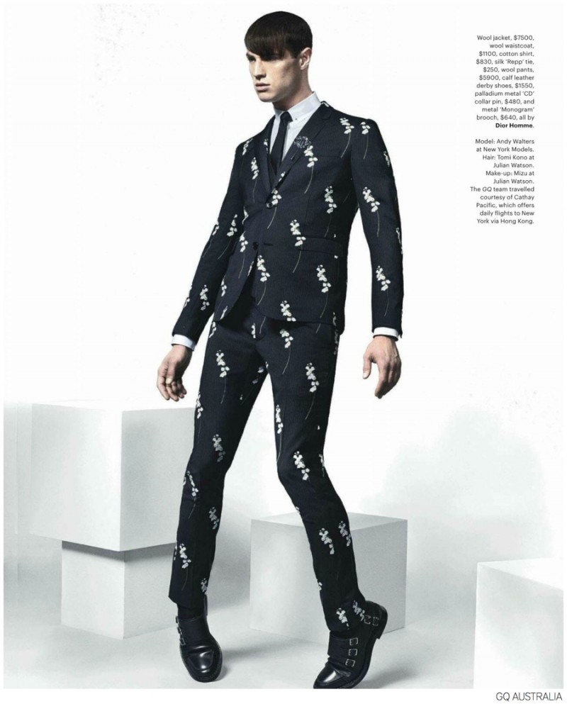 Dior Homme Fall 2014 Collection Featured in GQ Australia – The Fashionisto