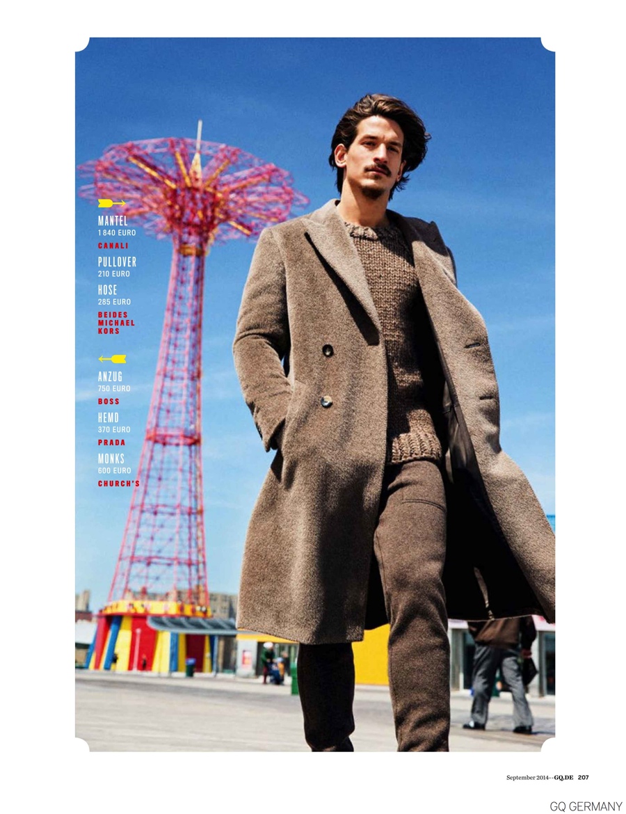 Jarrod Scott Wears Fall's Most Desirable Styles for GQ Germany's September 2014 Issue