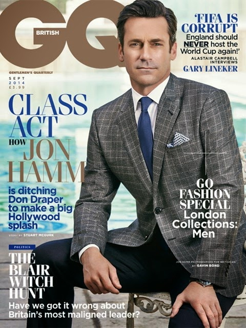 Jon Hamm Covers GQ UK September 2014 Issue – The Fashionisto