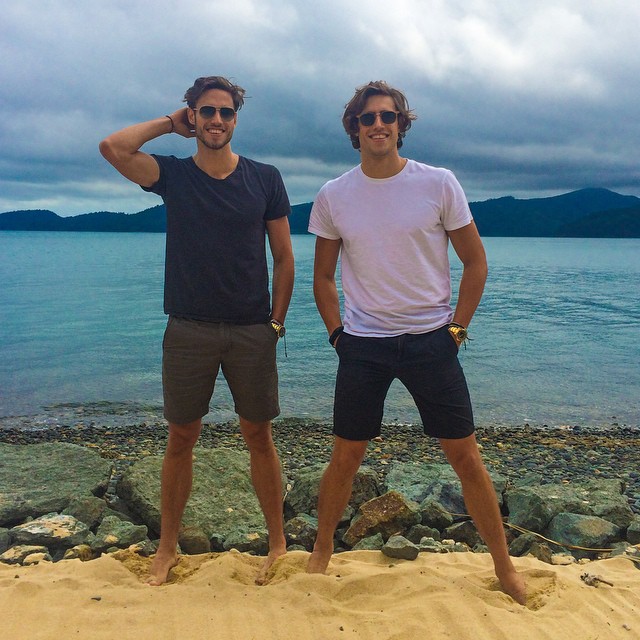 Jordan and Zac Stenmark hit the beach.