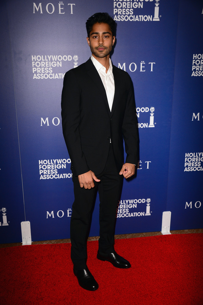 Rising star Manish Dayal goes for a relaxed suiting look, wearing a tailored ensemble sans tie.