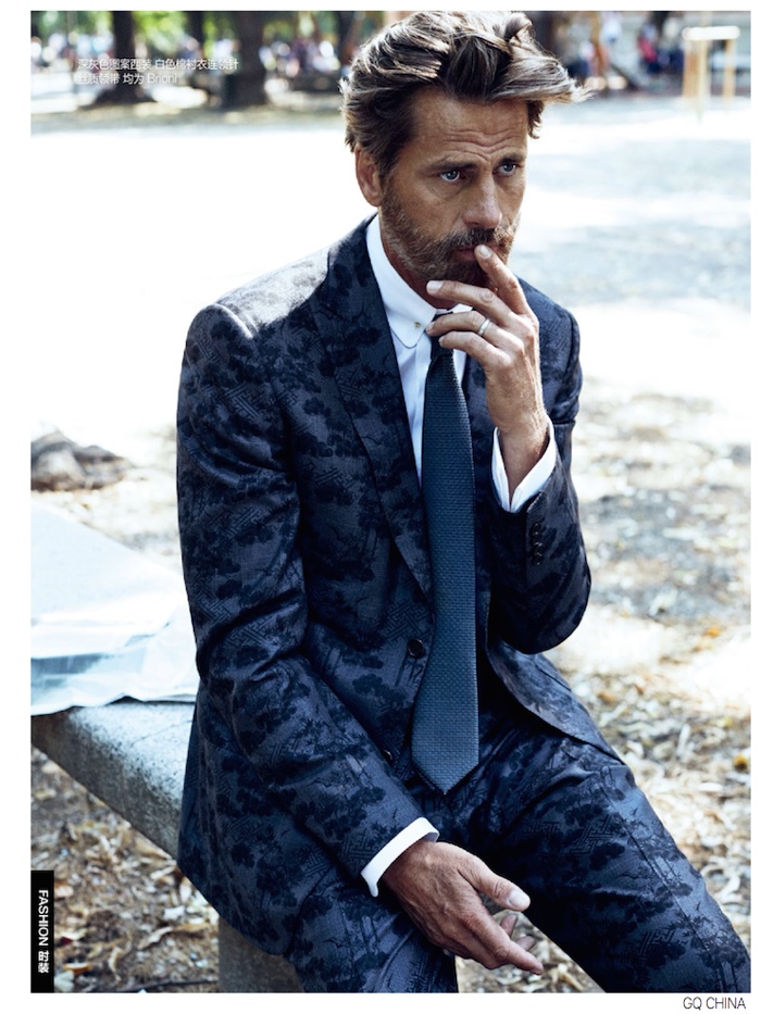 Mark Vanderloo Dons Formal Fall Fashions for GQ China August 2014 Issue