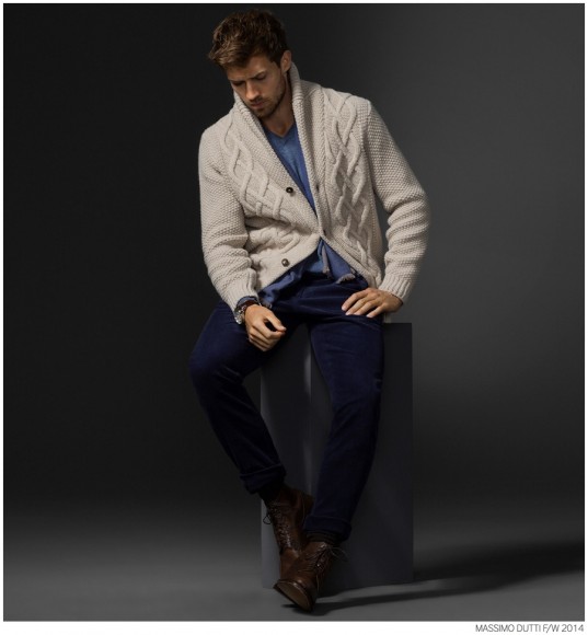 Andrew Cooper Models Limited Edition Styles from Massimo Dutti Fall ...