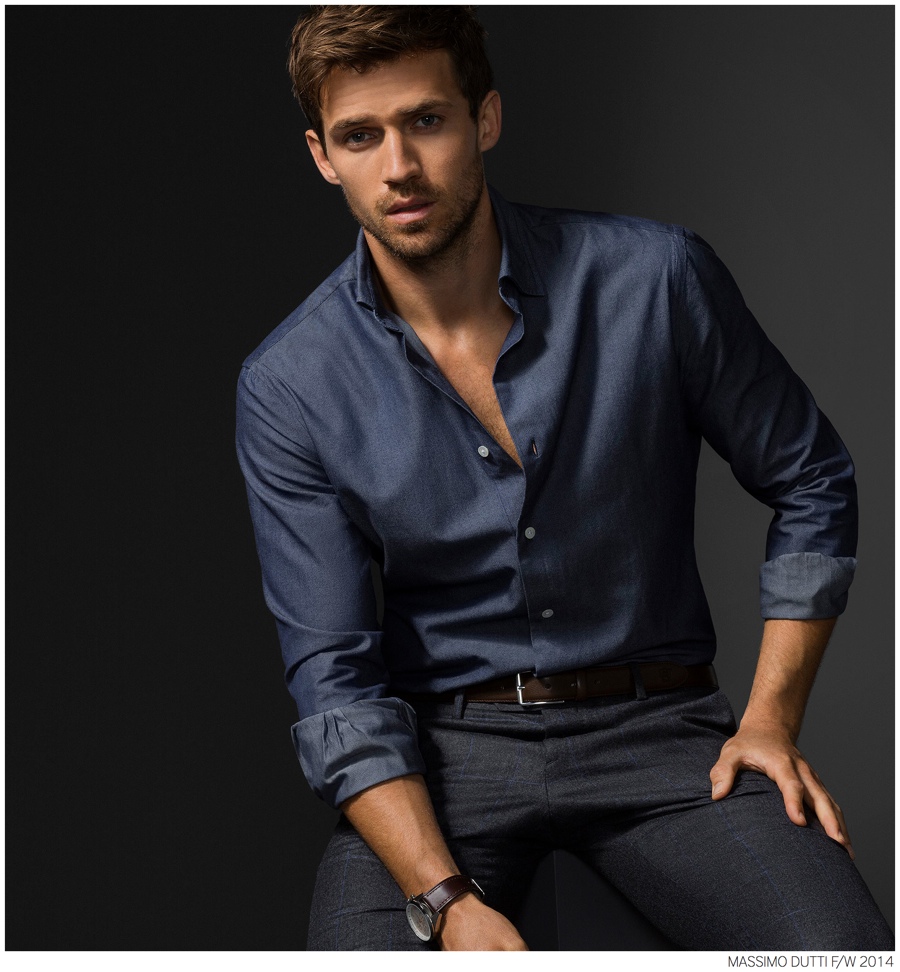 Andrew Cooper Models Limited Edition Styles from Massimo Dutti Fall 2014 5th Avenue Collection