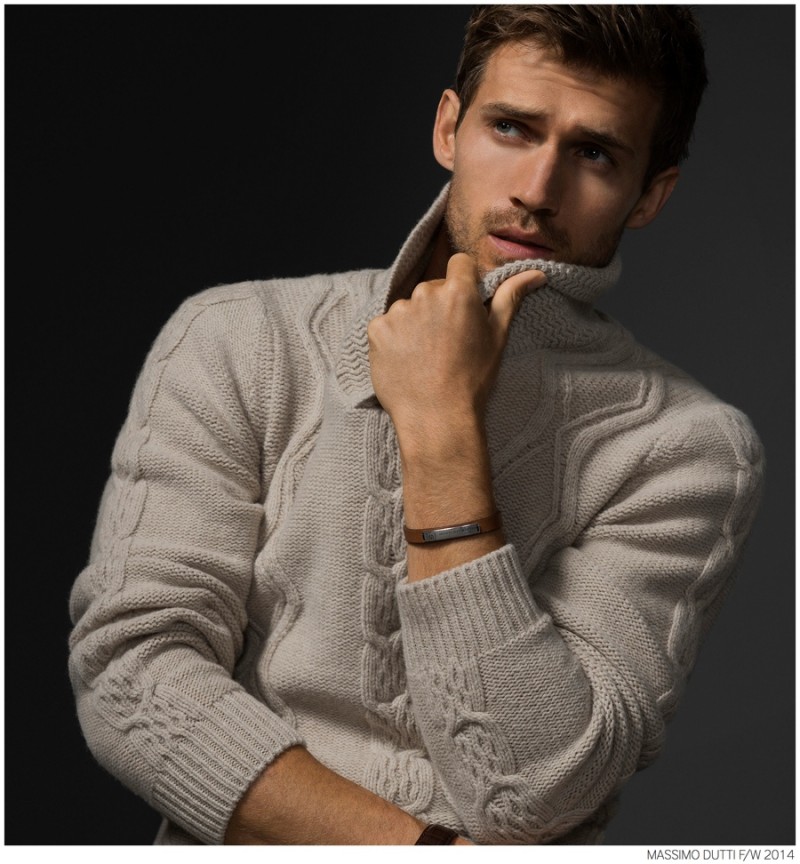 Andrew Cooper Models Limited Edition Styles from Massimo Dutti Fall ...