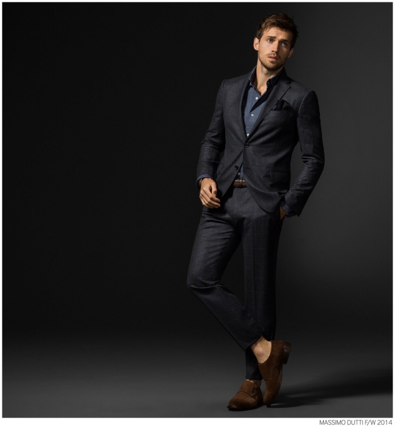 Andrew Cooper Models Limited Edition Styles from Massimo Dutti Fall ...